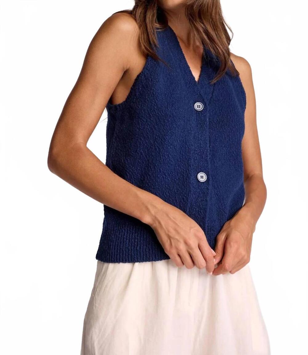 NEW SUNDAYS zya sweater vest in navy